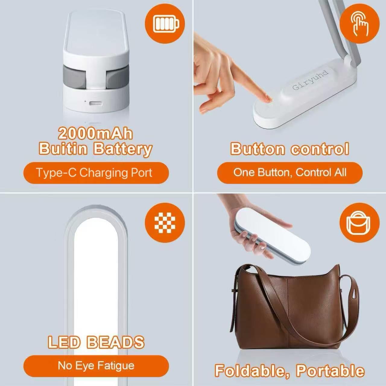 LED_Desk_Lamp_for_Office_Home_&_Battery_Operated_Lamp_Rechargeable_Lamp_Foldable_&_Portable_Light,_LED_Desk_Light_Strip,_3_Brightness_Dimmable_Small_Desk_Lamp_Wireless_Reading_Lamp_(White)