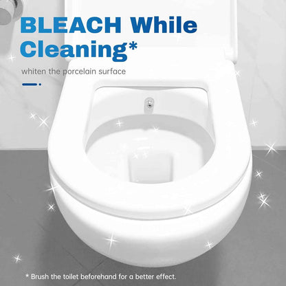 Vacplus Toilet Bowl Cleaner Tablets, Automatic Toilet Bowl Cleaners with Bleach for Deodorizing and Descaling, Bathroom Cleaner Against Tough Stains