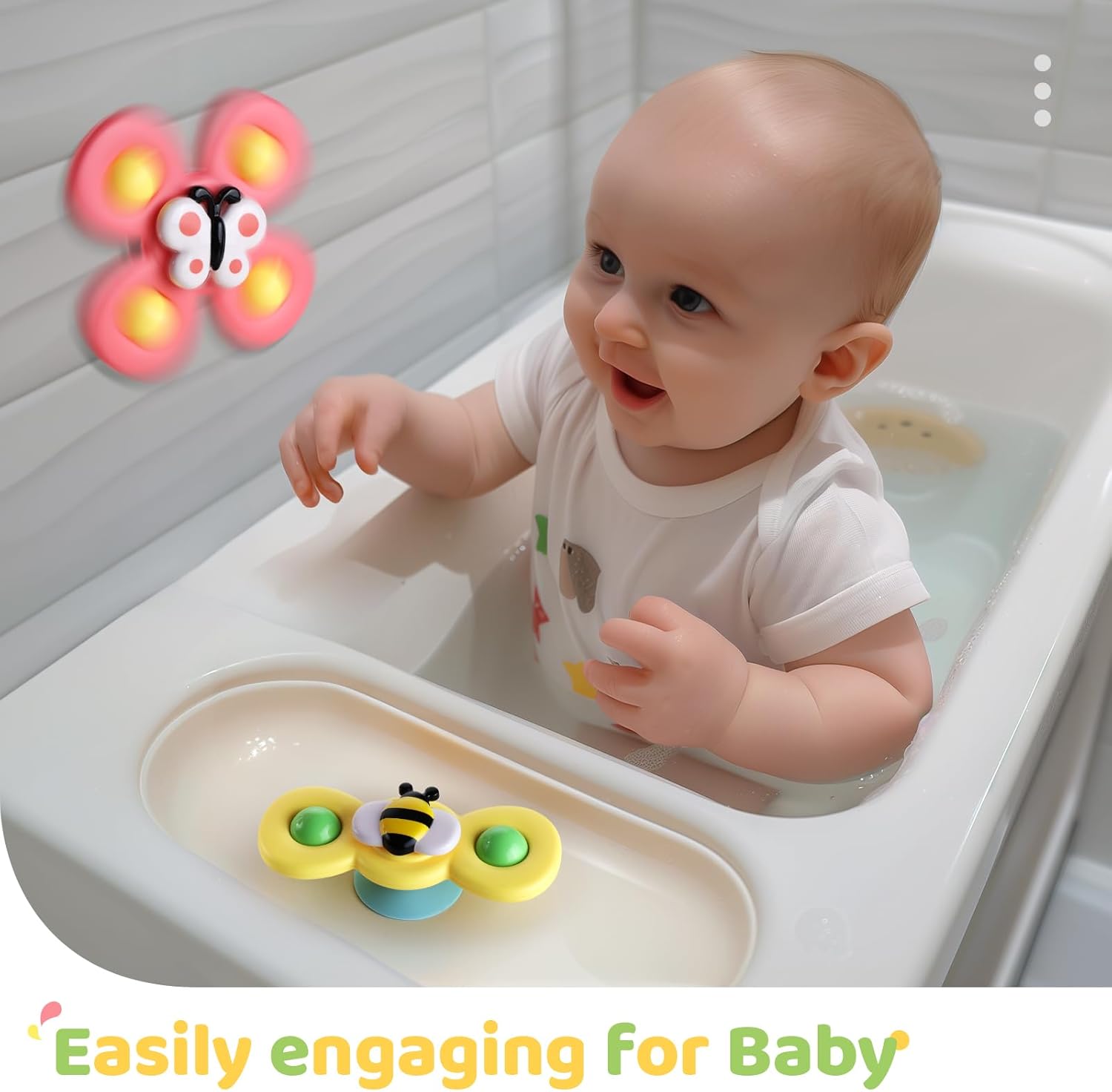 ALASOU_3PCS_Suction_Cup_Spinner_Toys_for_1_2_Year_Old_Boy_Girl_Birthday_Gift|Spinning_Top_Baby_Bath_Toy_for_Kids_Ages_1-3|Sensory_Airplane_Travel_Toy_Easter_Basket_Stuffers_for_Toddlers_Infant