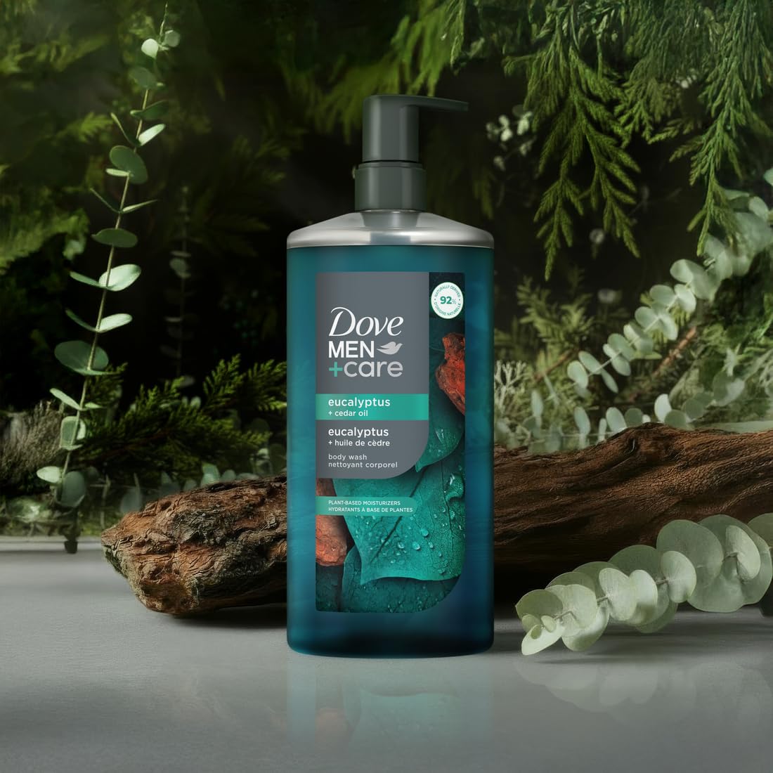 DOVE_MEN_Moisturizing_Body_Wash_|_#1_Dermatologist_Body_Wash_for_Men,_Sulfate_Free,_Paraben_Free,_&_Dye_Free_|_Eucalyptus_+_Cedar_Oil,_26oz