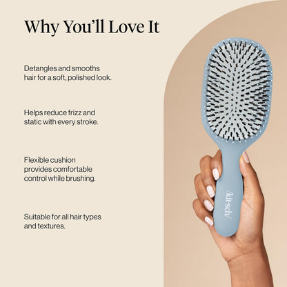 Kitsch_Smooth_&_Polish_Brush_–_Dual_Bristle_Detangler_Brush,_Shine_&_Frizz_Control_–_Vegan_Boar_&_Nylon_Hair_Brush_with_Cushioned_Pad_for_Scalp_Massage_–_Hair_Care_Tool_for_All_Hair_Types_-_Haze_Blue