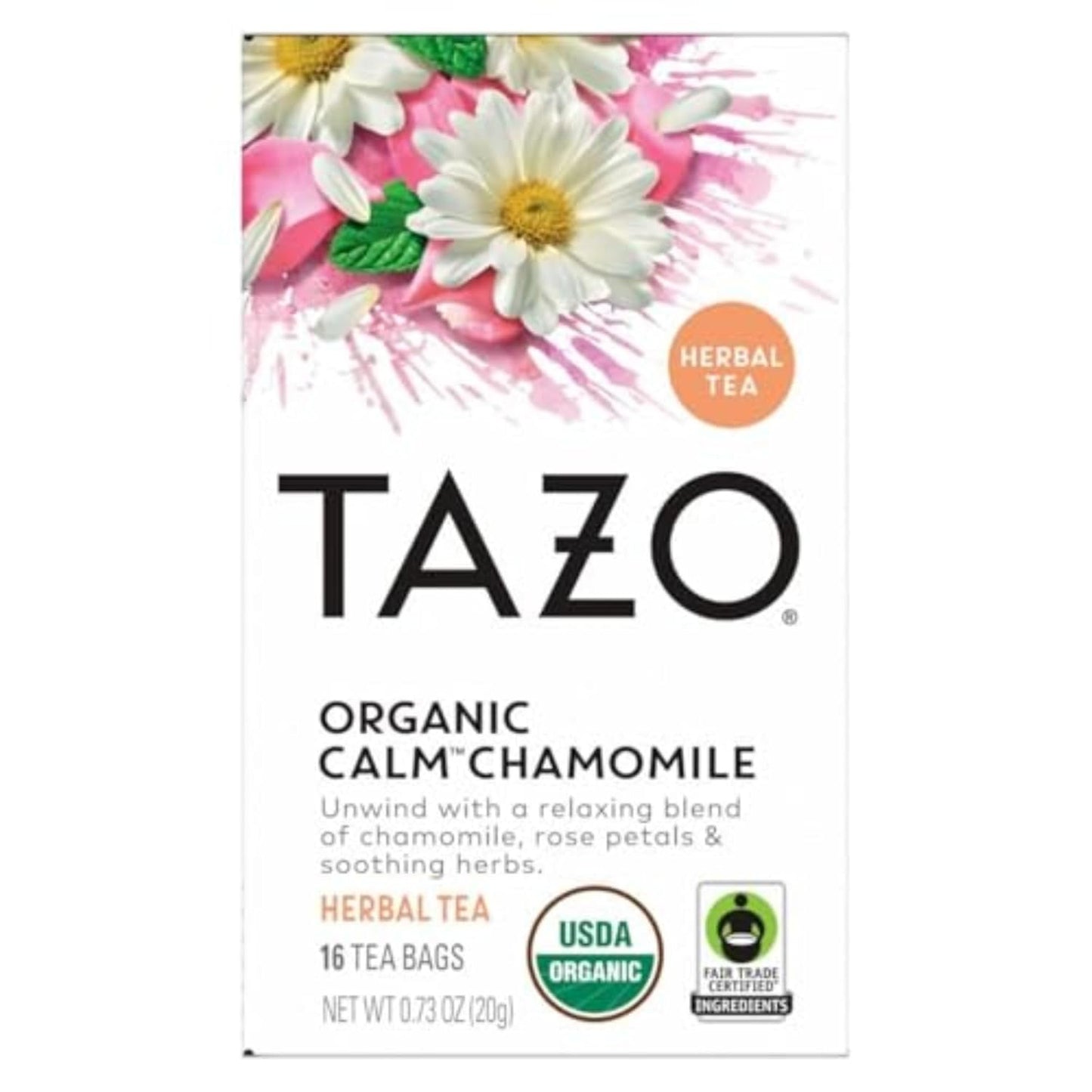 TAZO_Calm_Chamomile_Herbal_Tea_Bags,_Caffeine_Free_Blend,_16_Total_Tea_Bags
