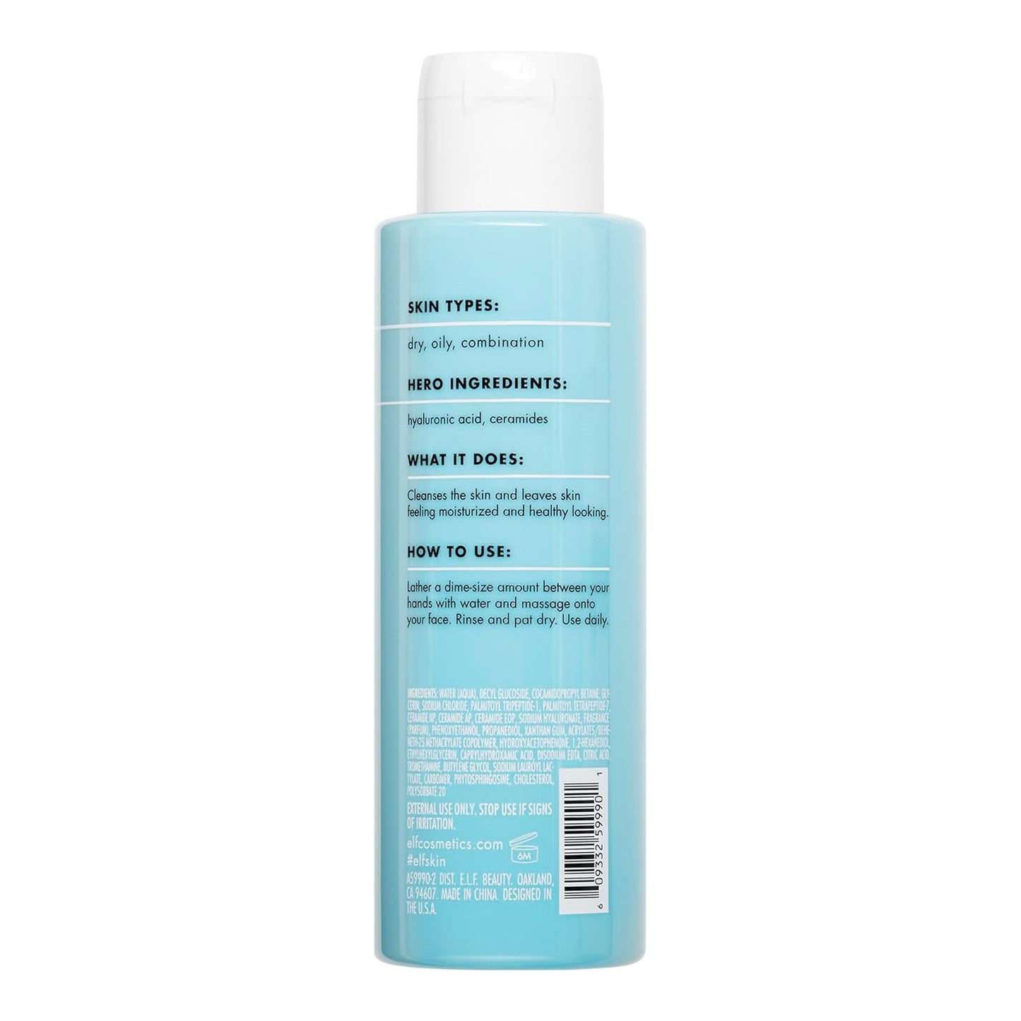 e.l.f._SKIN_Holy_Hydration!_Daily_Cleanser,_Face_Cleanser_For_Washing_Away_Excess_Oil,_Impurities_&_Makeup,_Made_With_Hyaluronic_Acid,_Vegan_&_Cruelty-Free