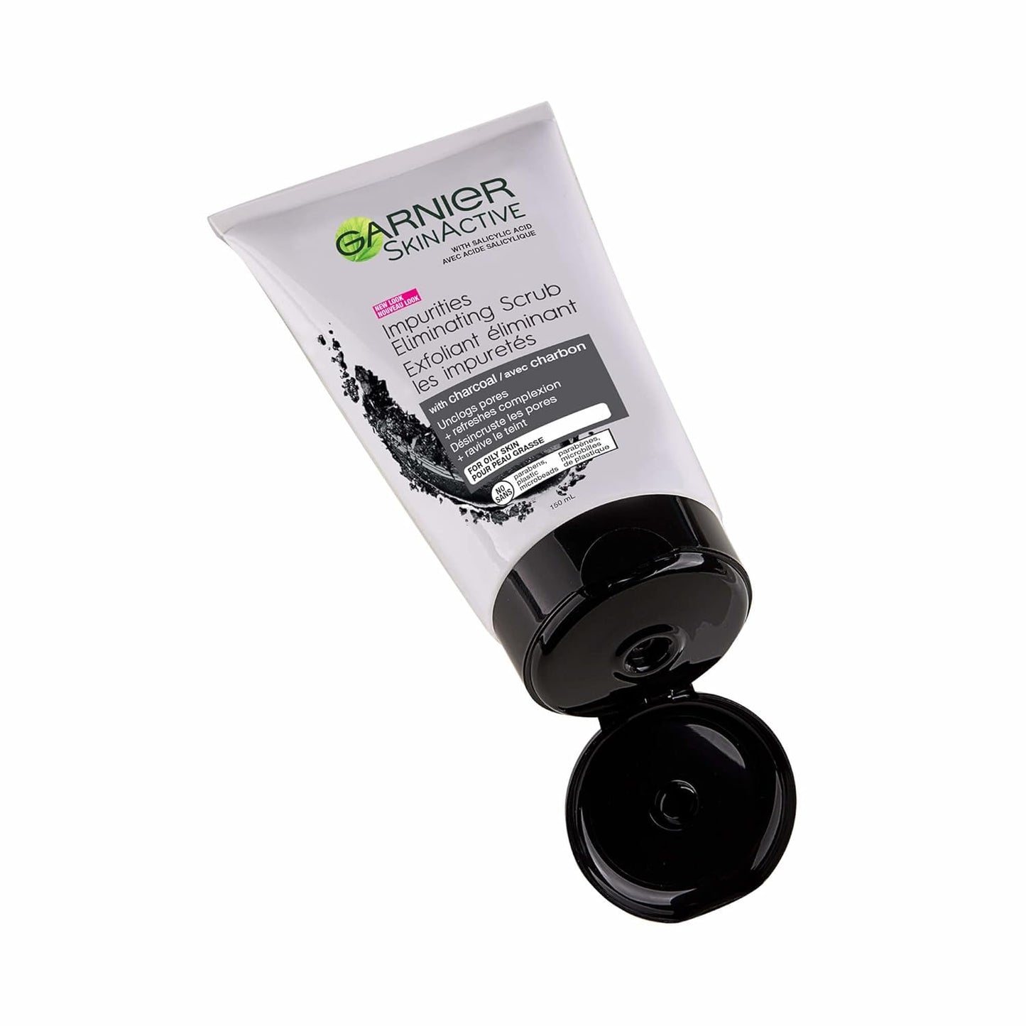 Garnier_SkinActive_Charcoal_Blackhead_Eliminating_Scrub,_5_Fl_Oz_(150mL),_1_Count_(Packaging_Mary_Vary)