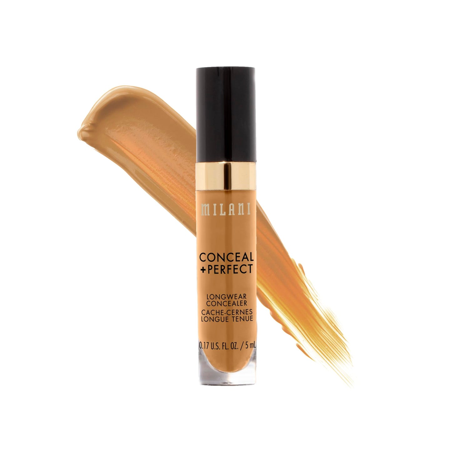 Milani Conceal + Perfect Longwear Concealer Full Coverage Infused with Hyaluronic Acid &amp;amp; Vitamin E, Cover Dark Circles, Blemishes &amp;amp; Skin Imperfections for Long-Lasting Wear - Warm Tan