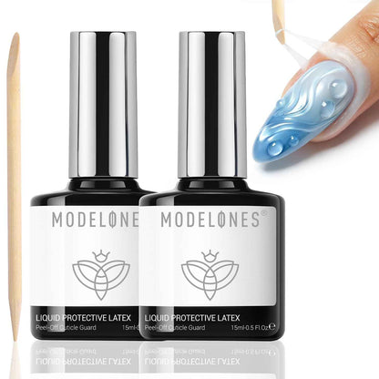 modelones Gel Top Coat, 15 ml 2026 Upgrade Super Shiny Base and Top Coat Set, Soak Off Nail Lamp Acid Free No Wipe Clear Base Top Gel Nail Polish