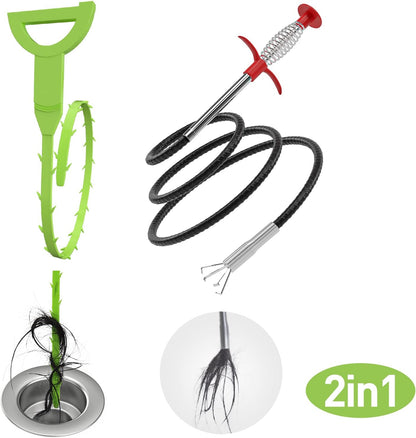 DR.PEN_Flexible_Grabber_Claw_Pick_Up_Reacher_Tool_(Drain_Clog_Remove_Tool),_With_4_Claws_Bendable_Hose_Pickup_Reaching_Assist_Tool_for_Litter_Pick,_Home_and_Kitchen_Sink,_Drains,_Toilet_(35.4_inch)