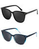 A14(2 Pack)black Frame/Grey Lens+gradient Blue Frame/Grey Lens
