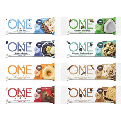 ONE Protein Bars, Gluten Free with 20g Protein and 1g Sugar, Pantry Staples, 2.12 oz