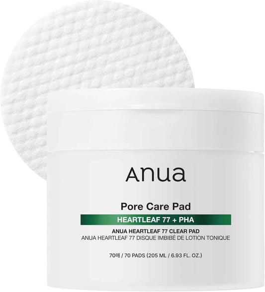 Anua Toner Pads, Daily Exfoliating Toner Pad for Skin Texture Care with Centella & PHA, Dual-Textured Pore Pads for Sensitive Skin, Smooth Skin, Non-Comedogenic, Korean Skin Care