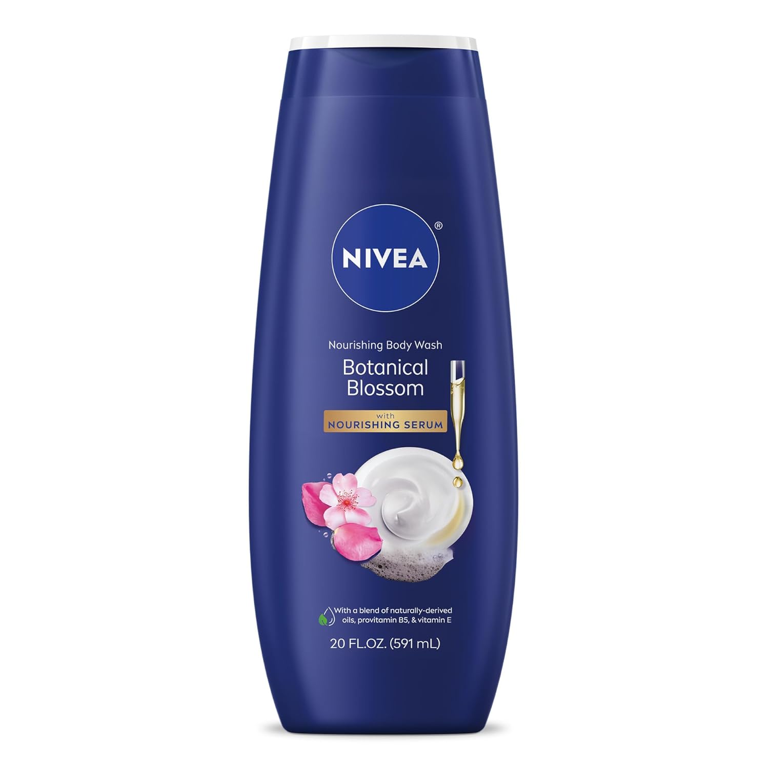 NIVEA_Nourishing_Botanical_Blossom_Body_Wash_with_Nourishing_Serum,_Moisturizing_Body_Wash_for_Women,_Enriched_with_Provitamin_B5_and_Vitamin_E,_20_Fl_Oz_Bottle