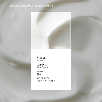 Naturium The Glow Getter Whipped Multi-Oil Body Butter, Firming Cream & Body Moisturizer with Shea Butter, 7.7 fl oz