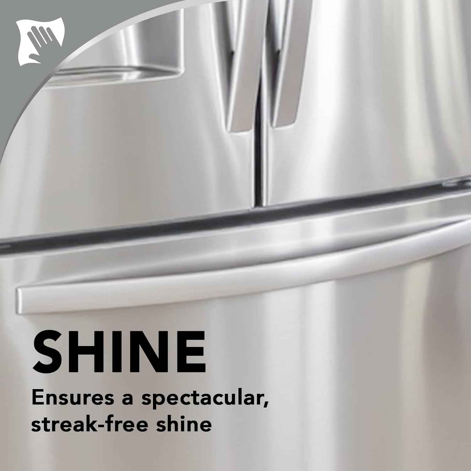 Weiman Stainless Steel Cleaner & Polish, Anti Fingerprint Spray Stainless Steel Cloth, Water Spots & Grease, No Streaks or Residue, Safe for Metal Polish, Chrome, Appliances, Sinks & Grills