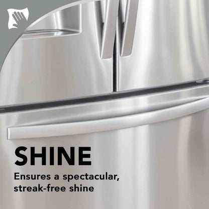 Weiman Stainless Steel Cleaner & Polish, Aerosol, Anti Fingerprint Spray Stainless Steel Cloth, Water Spots & Grease, No Streaks or Residue, Safe for Metal Polish, Chrome, Appliances & Sinks