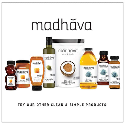 MADHAVA_Organic_Light_Agave,_100%_Pure_Blue_Nectar_|_Sugar_Alternative_|_Vegan_|_Non_GMO_|_Natural_Liquid_Sweetener,_46_Oz._(Pack_of_2)