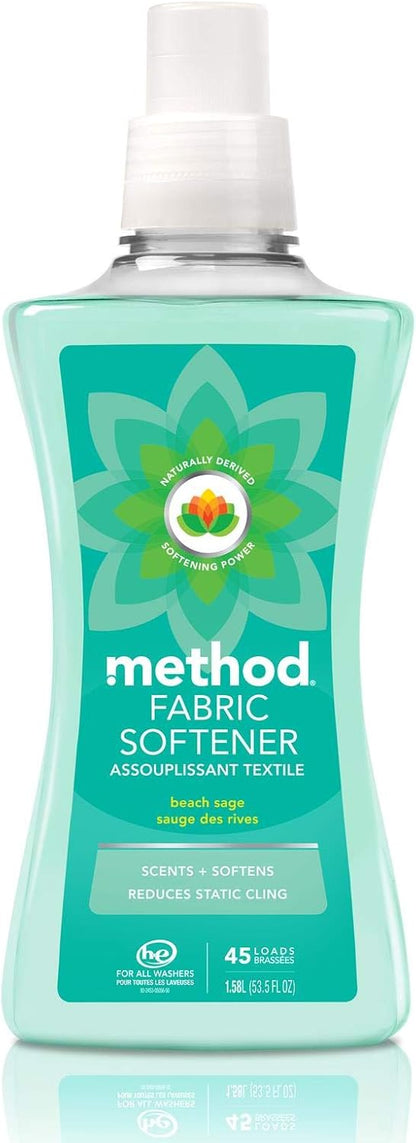 Method_Fabric_Softener;_Beach_Sage;_53.5_Ounces;_45_Loads;_1_pack;_Packaging_May_Vary