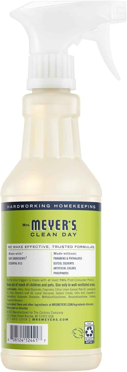 MRS. MEYER'S CLEAN DAY Multi-Surface Everyday Cleaner, Lemon Verbena Scent, 16 Fl Oz Bottle