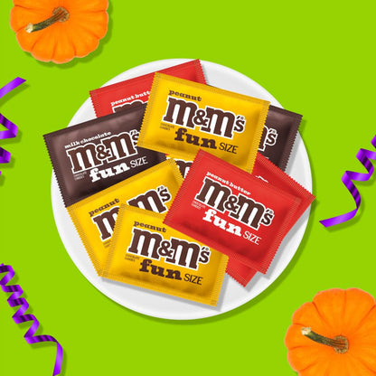 M&M'S_Fun_Size_Assorted_Chocolate_Candy_Variety_Pack,_Milk_Chocolate,_Peanut_&_Peanut_Butter,_Party_Size_Bulk_Candy_Bags_for_Halloween,_Party_Favors,_Offices,_and_More,_19.41_Oz