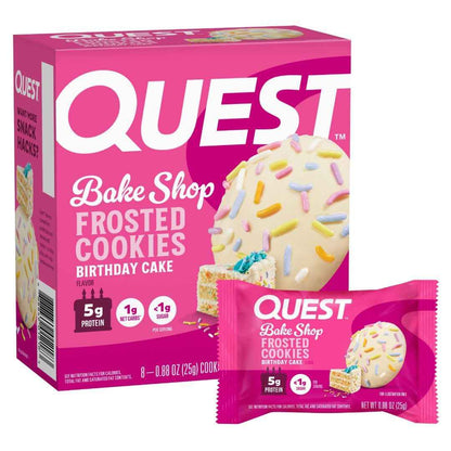 Quest Nutrition Frosted Protein Cookies, <1g Sugar, 5g Protein, 1g Net Carbs, Gluten Free