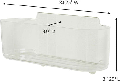 Command Large Caddy, Holds up to 4 lb, 8.6" x 3.1" x 3", 1 Caddy with 4 Strips, Damage-Free Organization Wall Mount to Cabinet, Kitchen, Pantry, Closet, or Under Sink