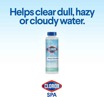 Clorox® Pool&Spa™ Spa Water Clarifier, For Crystal Clear Spa Water, Clears Dull, Hazy or Cloudy Water, 16 Ounce (Pack of 1)
