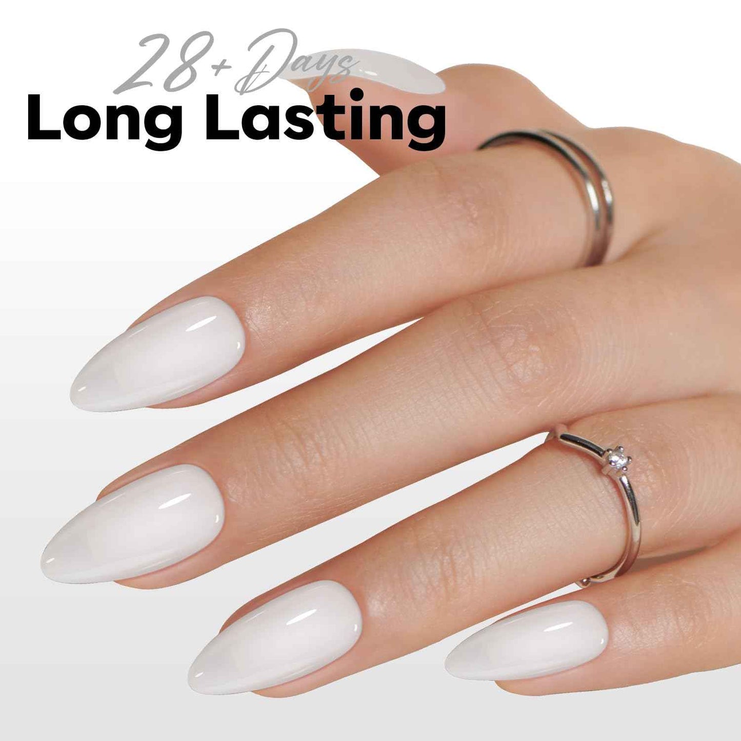 modelones Gel Nail Polish Nail Polish Natural Color Translucent Soak Off LED Clear Coat Soap Nails Art White French Gel Polish 15ml