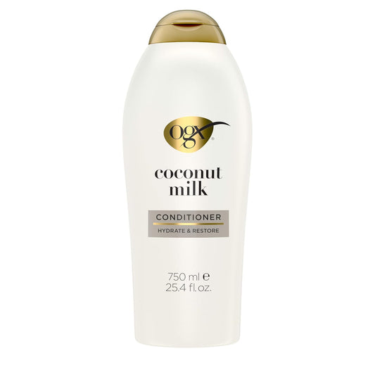 OGX_Nourishing_+_Coconut_Milk_Conditioner,_Hydrating_&_Restoring_Conditioner_Moisturizes_for_Soft_Hair_After_the_First_Use,_Paraben-Free,_Sulfate-Free_Surfactants,_25.4_fl._oz