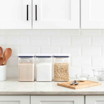OXO New Good Grips 6‑Piece POP Container Bulk Set, Stackable with Attached ½ Cup Scoops, Panty Organization and Storage
