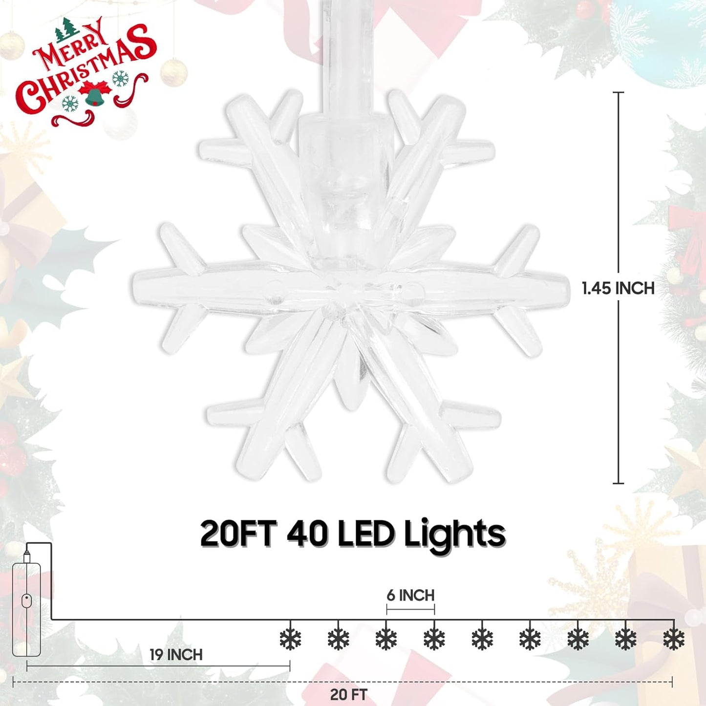 Lakumu_Christmas_Lights_Snowflake,_20FT_40_LED_String_Lights_Battery_Operated,_8_Modes_Timer_Rechargeable_Fairy_Lights_Indoor_for_Bedroom_Room_Party_Home_Xmas_Tree_Decor,_Cool_White