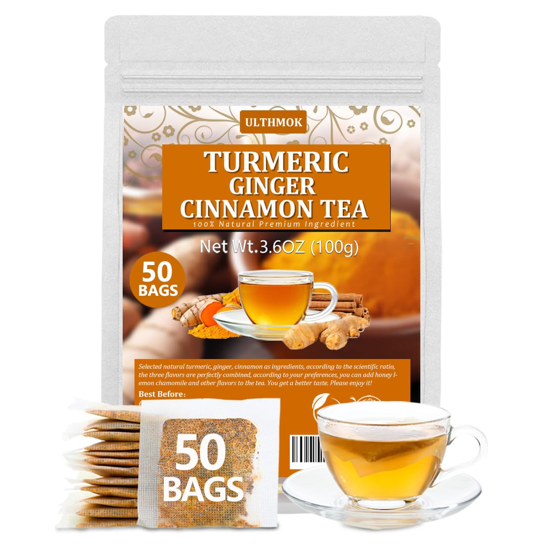 50_Premium_Turmeric,_Ginger,_Cinnamon_Blend_Tea_Bags,_100%_Natural_&_No_Additives_&_Caffeine_Free.