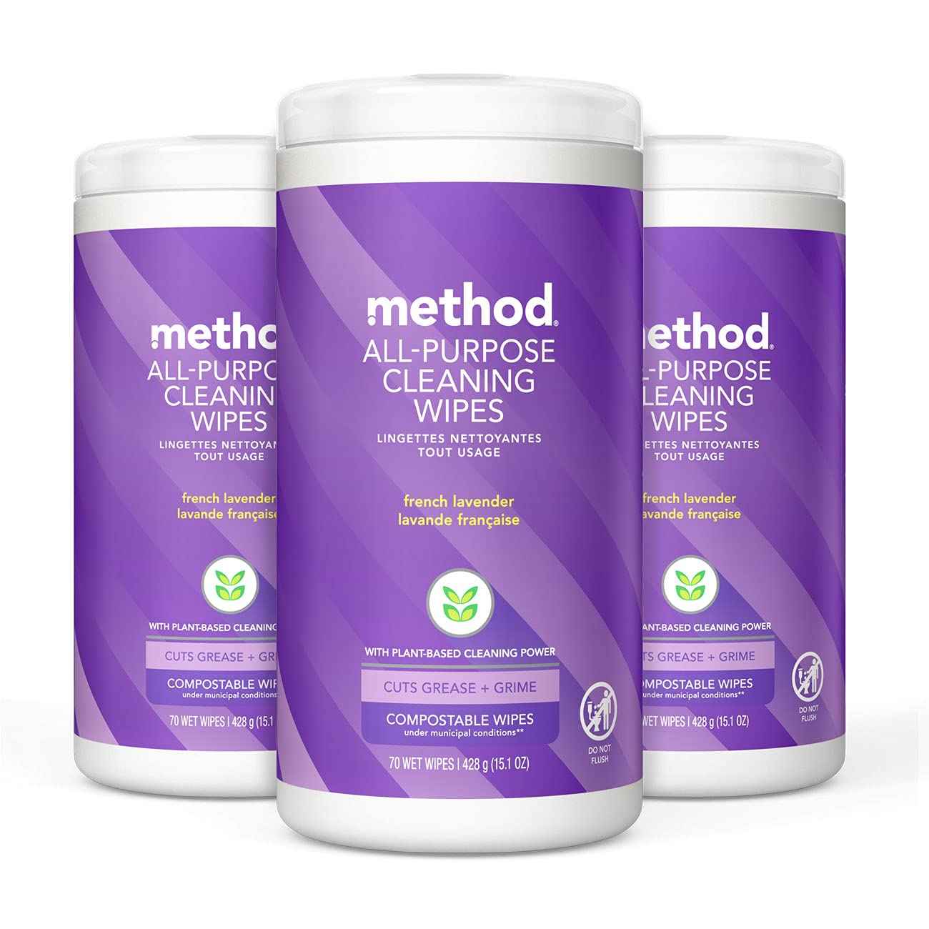 Method All-Purpose Cleaning Wipes, Multi-Surface, Compostable, 70 Count