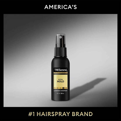TRESemmé Travel Hairspray, Extra Hold,  Non-Aerosol Hair Spray for Layering, Anti-Humidity, Anti-Frizz Hair Products