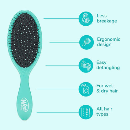 Wet Brush Original Detangler Hair Brush, Ultra-Soft IntelliFlex Bristles-Detangling Hairbrush Glides Through Tangles For All Hair Types (Wet Dry & Damaged Hair) - Women & Men