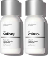 The Ordinary Sulfur 10% Powder-to-Cream Acne Spot Treatment Concentrate, Reduces Pimple Size and Zit Redness, 0.18 Oz