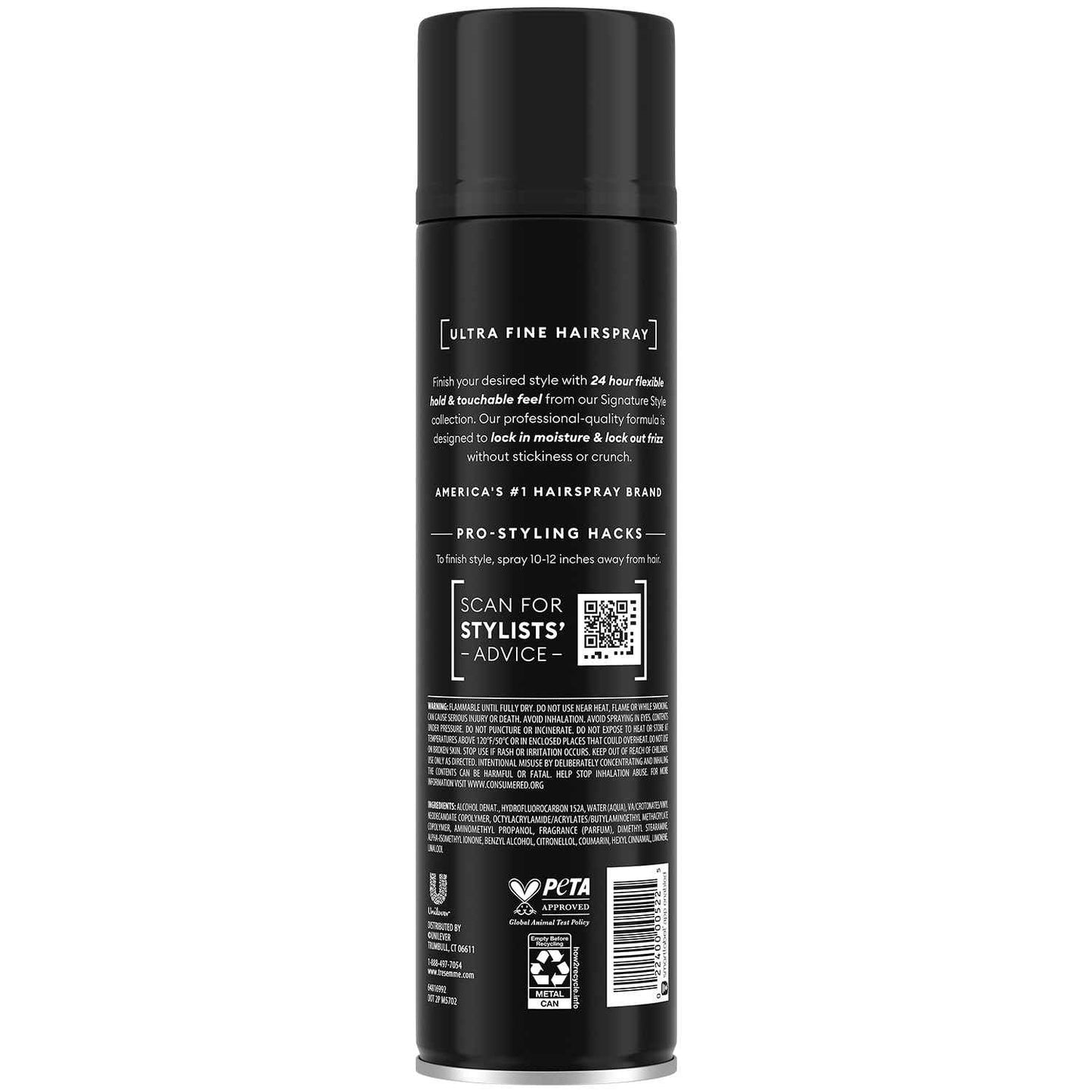 TRESemmé Hairspray, Ultra Fine Hold 2-Pack + Keratin Repair Mask – Moisturizing, Anti-Frizz Hair Products