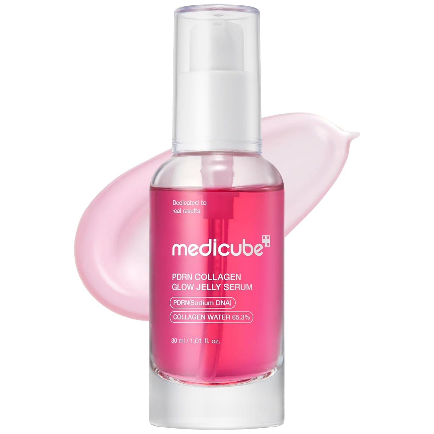 medicube_PDRN_Pink_Collagen_Glow_Jelly_Serum_|_Lightweight_Water-Jelly_For_Plump_&_Supple_Skin_|_Radiance_&_Elasticity_Care_with_PDRN,_Collagen,_Niacinamide_|_Korean_Skin_Care_1.01_fl.oz