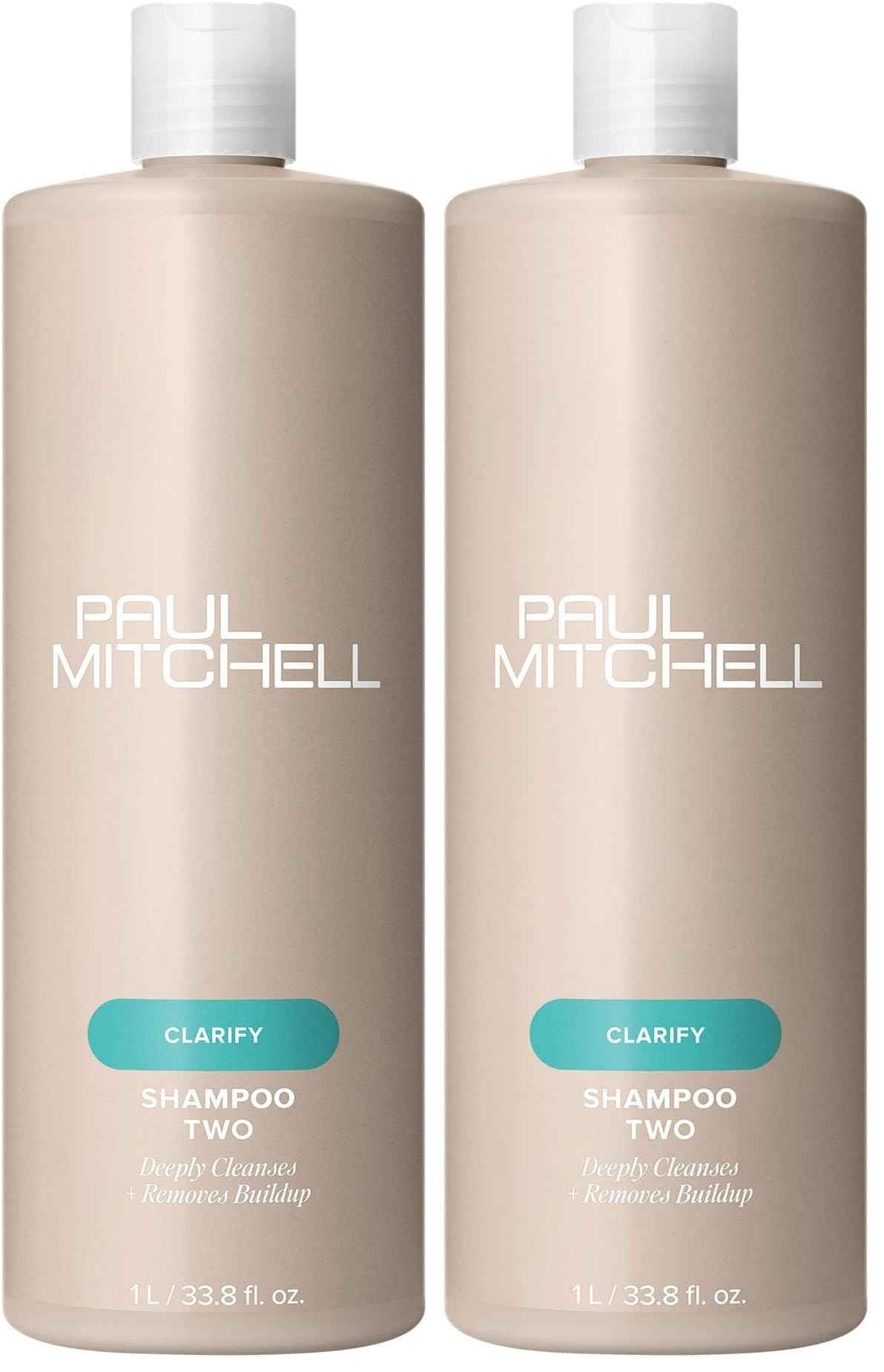 Paul Mitchell Shampoo Two, Clarifying Shampoo, Deep Cleanses + Removes Buildup, For All Hair Types, Especially Oily Hair