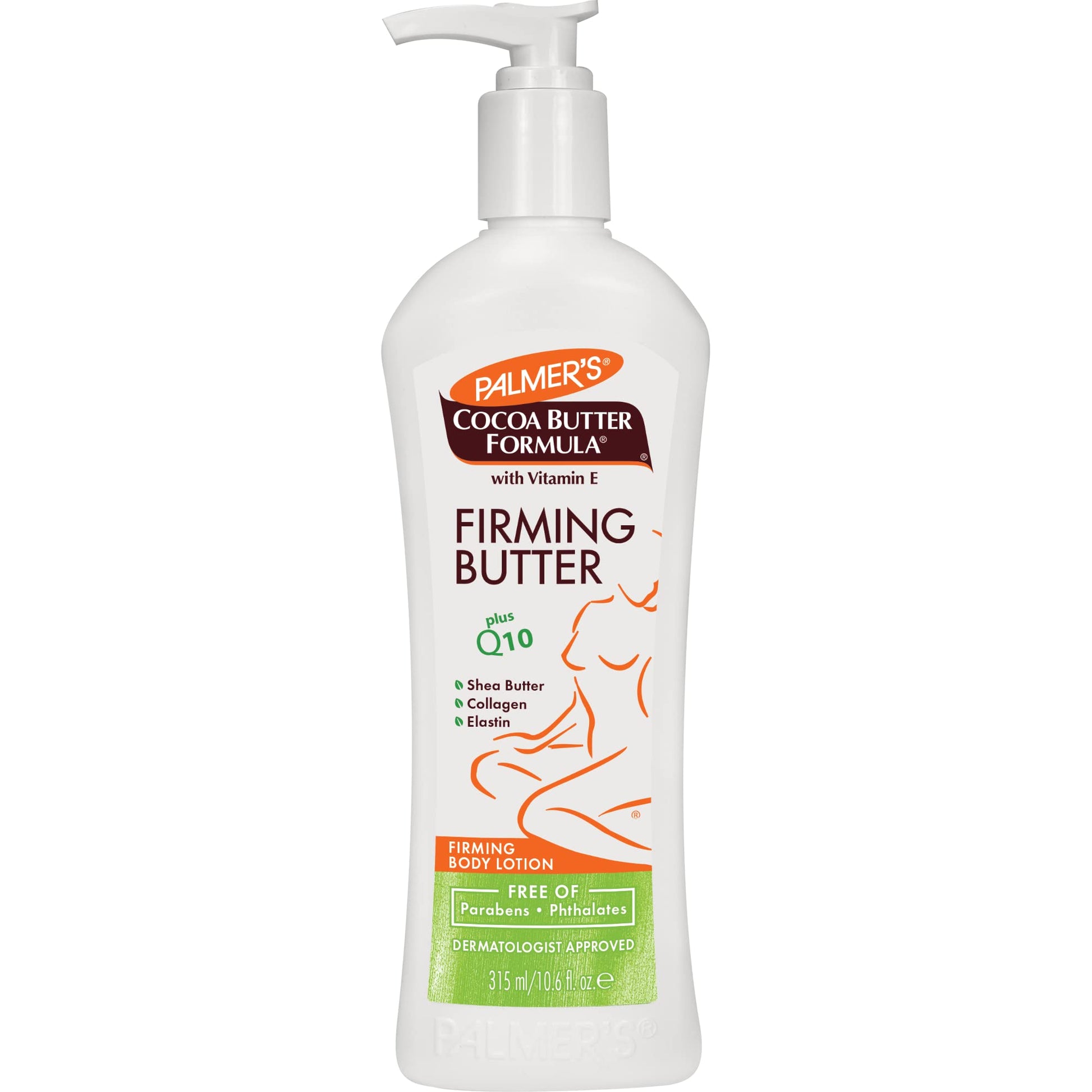 Palmer&amp;#39;s Cocoa Butter Formula with Vitamin E + Q10 Firming Butter Body Lotion, Postpartum Essentials Skin Care, Shea Butter, Collagen and Elastin, 10.6 Fl Oz