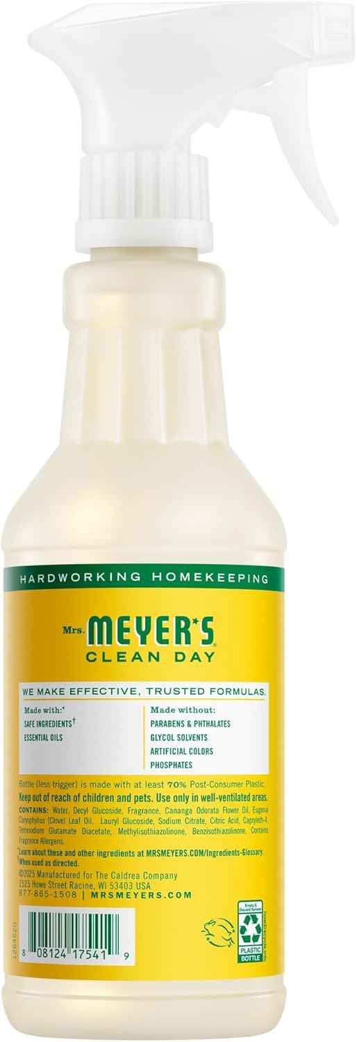 MRS. MEYER'S CLEAN DAY Multi-Surface Everyday Cleaner, Honeysuckle Scent, 16 Fl Oz Bottle - 3 Pack