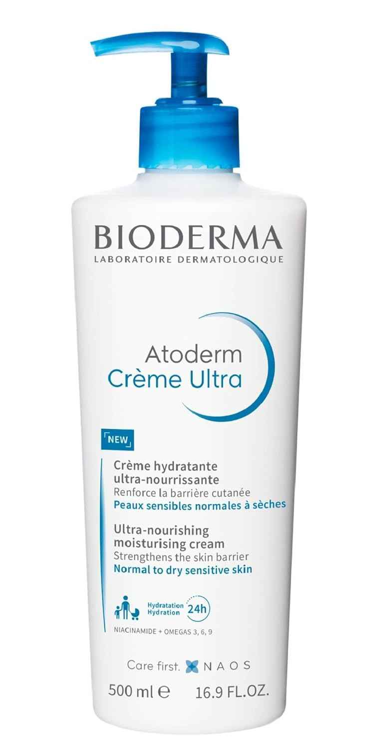 Bioderma Atoderm Ultra Cream Duo Pack, Hydrating Body Moisturizer for Normal to Dry Sensitive Skin