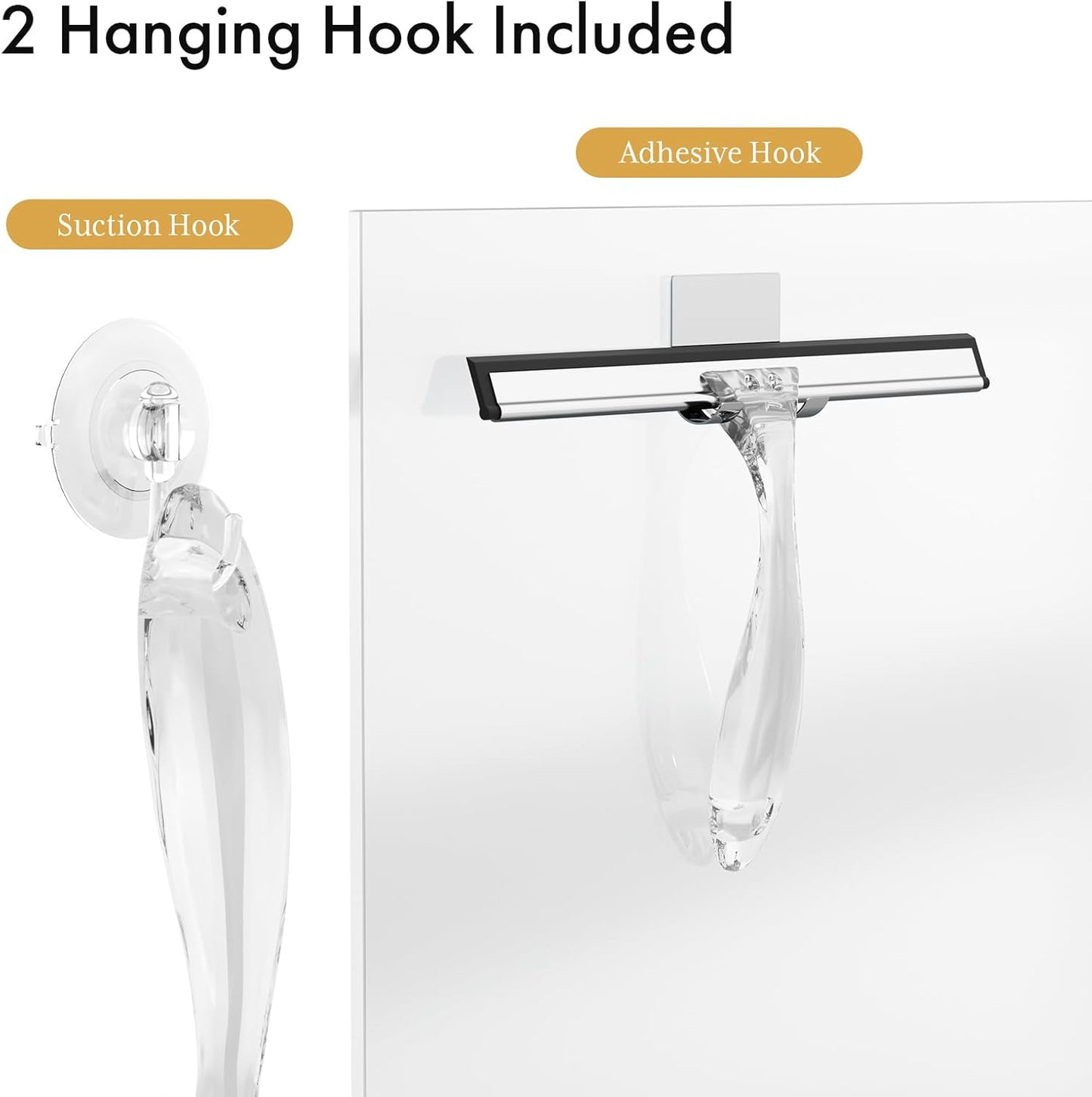 AmazerBath_Shower_Squeegee_for_Glass_Doors,_All-Purpose_Squeegee_with_Suction_Hook_&_Adhesive_Hook,_Clear_Squeegee_for_Shower_Glass,_Windows,_Mirrors,_Tiles_and_Car_Windows_-_10_Inches,_Clear