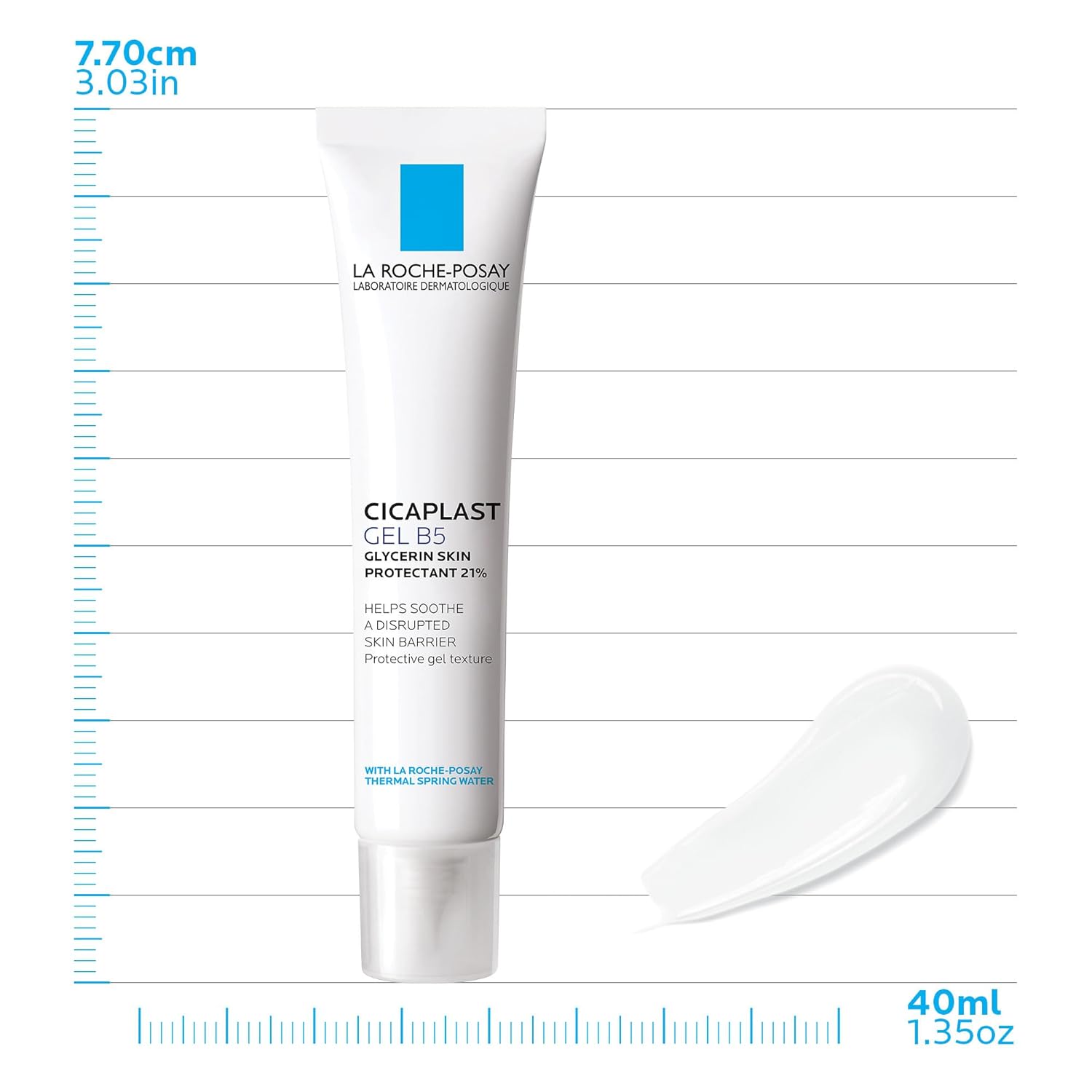 La_Roche-Posay_Cicaplast_Gel_B5,_Protective_Repair_Gel_for_Cracked,_Chapped_Skin_with_Madecassoside_and_Glycerin,_Tested_Post-Procedure,_Post-Stitches,_Post-Laser,_1.35_Fl_Oz