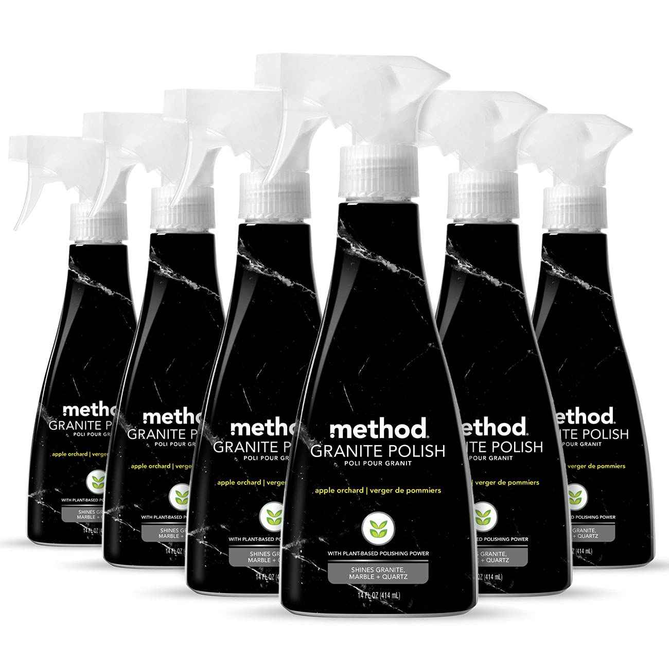Method Daily Granite Cleaner Spray, Cleaning Agent for Granite, Marble, and Other Sealed Stone, 28 oz Spray Bottles (Pack of 4)