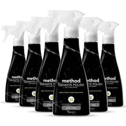 Method Daily Granite Cleaner Spray, Cleaning Agent for Granite, Marble, and Other Sealed Stone, 28 oz Spray Bottles (Pack of 4)