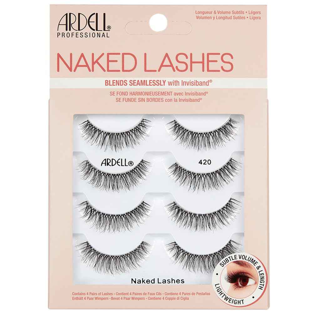 Ardell – Lightweight Natural Strip Lashes with Invisiband, Reusable False Eyelashes