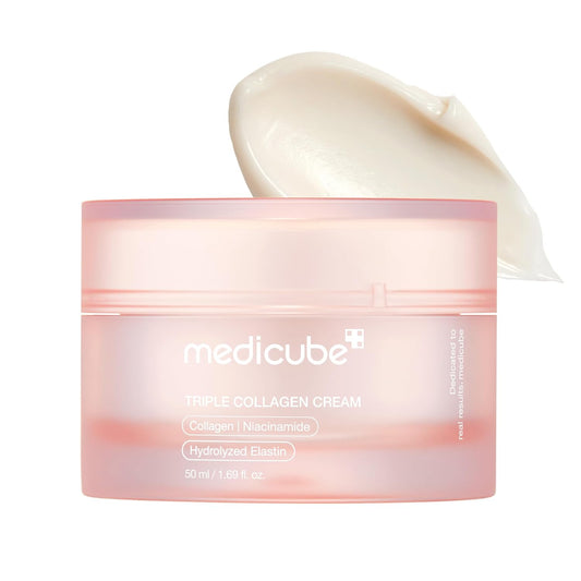 Medicube_Triple_Collagen_Cream_-_Hydrating_&_Firming_Moisturizer_with_Hyaluronic_Acid,_Premium_Elastin,_Shea_Butter_-_Wrinkle_Care_&_Boosts_Elasticity_-_Korean_Skincare,_1.69_oz