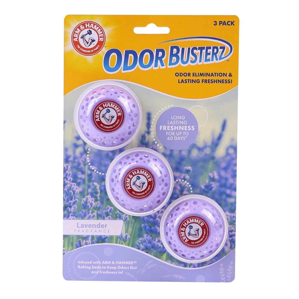 Arm & Hammer OdorBusterz® Odor Eliminator Balls – Baking Soda Odor Control for Closets, Drawers, Hampers & Small Spaces