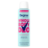 Degree Women Deodorant Spray Rose and Waterlily Scent Aluminum Free 72H Odor Protection 2.9 FO