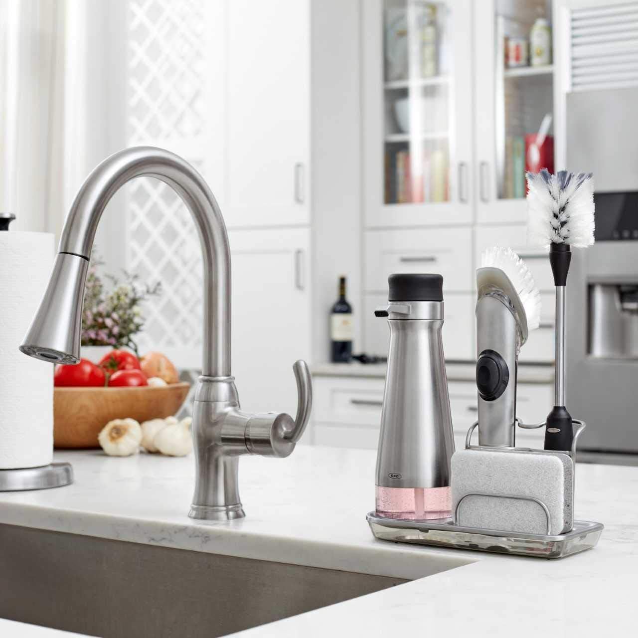 OXO_Steel_Soap_Dispensing_Dish_Brush,_Dish_Scrubber