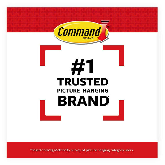 Command 10 lb Medium Picture Hanging Strips, Damage-Free Hangers for Picture Frames, No Tools Required, Great for Home Room Wall Decor, White Adhesive
